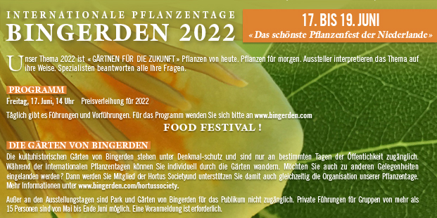 Internationale Pflanzentage Bingerden 2022