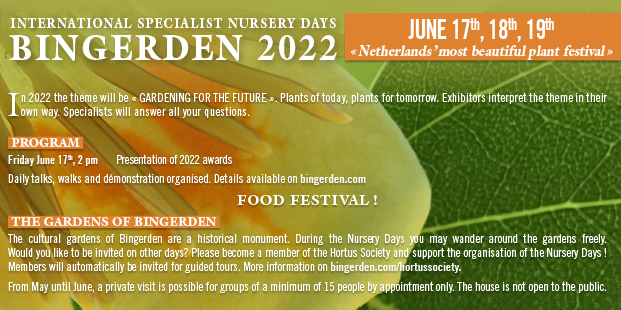 International Nursery Days Bingerden 2022